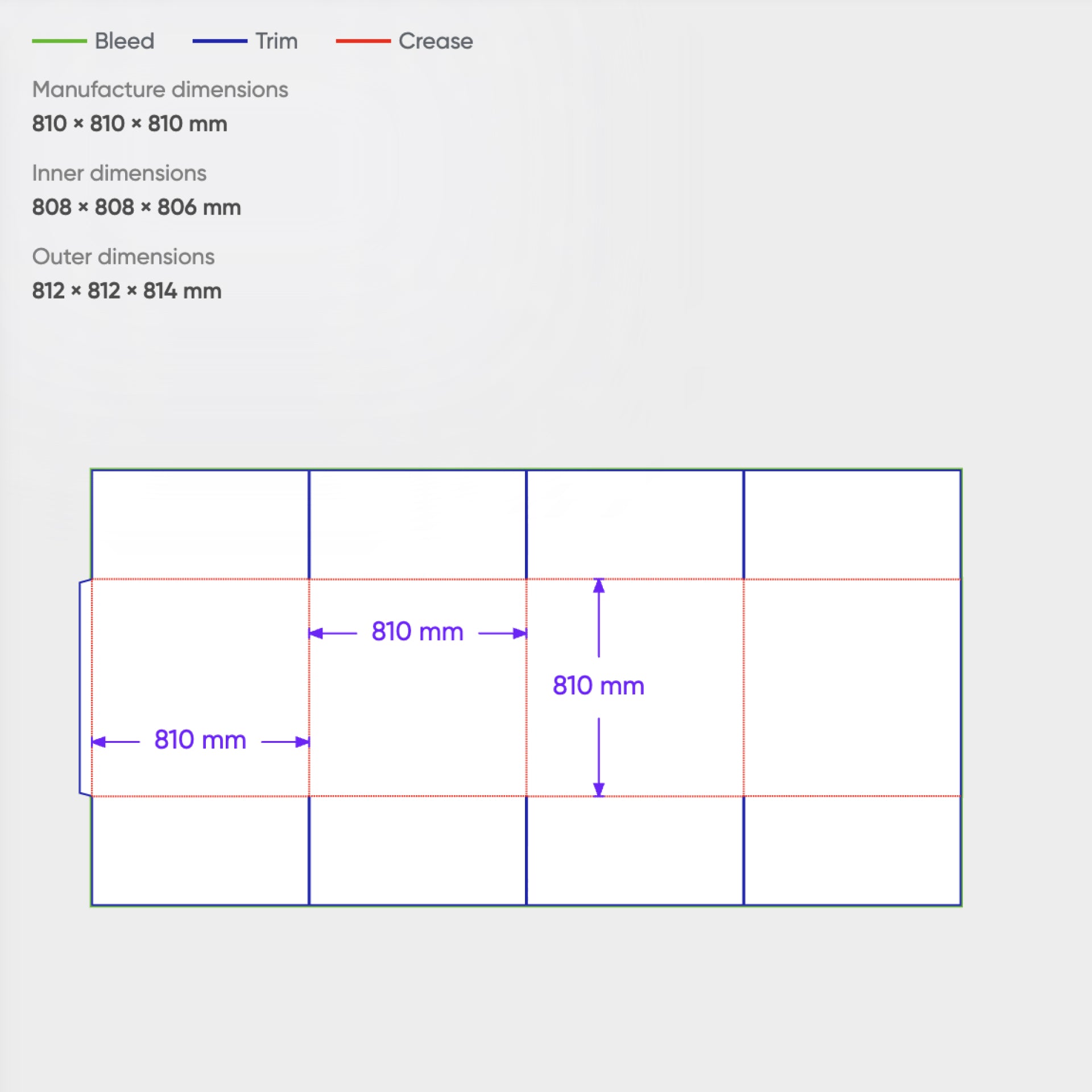 81x81x81 CM